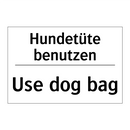 Hundetüte benutzen - Use dog bag