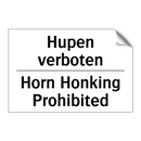 Hupen verboten - Horn Honking Prohibited