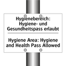 Hygienebereich: Hygiene- und Gesundheitspass /.../ - Hygiene Area: Hygiene and Health /.../