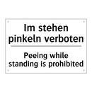 Im stehen pinkeln verboten - Peeing while standing is prohibited/.../