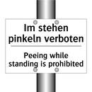 Im stehen pinkeln verboten - Peeing while standing is prohibited/.../