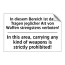 In diesem Bereich ist das Tragen /.../ - In this area, carrying any kind /.../