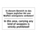 In diesem Bereich ist das Tragen /.../ - In this area, carrying any kind /.../
