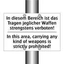 In diesem Bereich ist das Tragen /.../ - In this area, carrying any kind /.../