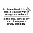 In diesem Bereich ist das Tragen /.../ - In this area, carrying any kind /.../