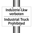Industrie-Lkw verboten - Industrial Truck Prohibited