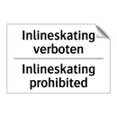 Inlineskating verboten - Inlineskating prohibited