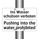 Ins Wasser schubsen verboten - Pushing into the water prohibited/.../