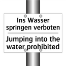 Ins Wasser springen verboten - Jumping into the water prohibited/.../