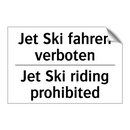 Jet Ski fahren verboten - Jet Ski riding prohibited