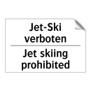 Jet-Ski verboten - Jet skiing prohibited