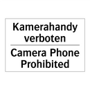 Kamerahandy verboten - Camera Phone Prohibited
