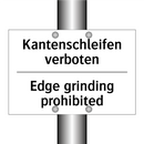Kantenschleifen verboten - Edge grinding prohibited