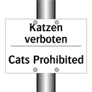 Katzen verboten - Cats Prohibited