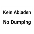 Kein Abladen - No Dumping