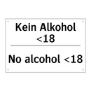 Kein Alkohol <18 - No alcohol <18