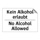 Kein Alkohol erlaubt - No Alcohol Allowed