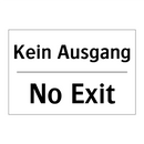 Kein Ausgang - No Exit