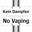Kein Dampfen - No Vaping