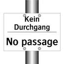 Kein Durchgang - No passage