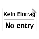 Kein Eintrag - No entry