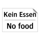 Kein Essen - No food