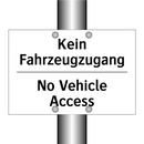 Kein Fahrzeugzugang - No Vehicle Access