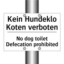 Kein Hundeklo Koten verboten - No dog toilet Defecation prohibited/.../