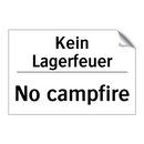 Kein Lagerfeuer - No campfire