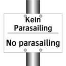 Kein Parasailing - No parasailing