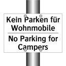 Kein Parken für Wohnmobile - No Parking for Campers