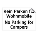 Kein Parken für Wohnmobile - No Parking for Campers