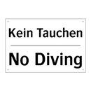 Kein Tauchen - No Diving