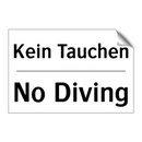 Kein Tauchen - No Diving