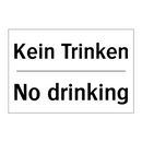 Kein Trinken - No drinking