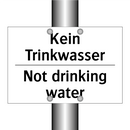 Kein Trinkwasser - Not drinking water