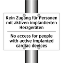 Kein Zugang für Personen mit aktiven /.../ - No access for people with active /.../