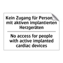 Kein Zugang für Personen mit aktiven /.../ - No access for people with active /.../