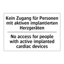 Kein Zugang für Personen mit aktiven /.../ - No access for people with active /.../