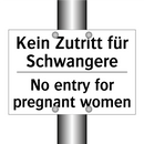 Kein Zutritt für Schwangere - No entry for pregnant women