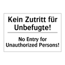 Kein Zutritt für Unbefugte! - No Entry for Unauthorized Persons!/.../