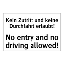 Kein Durchgang - No passage