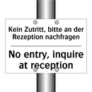 Kein Essen oder Trinken - No eating or drinking