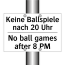 Kein Parasailing - No parasailing