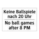 Kein Parasailing - No parasailing
