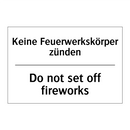 Kein Starten erlaubt - No starting up allowed