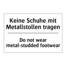 Kein Zutritt für Unbefugte zwischen /.../ - No access for unauthorized persons /.../