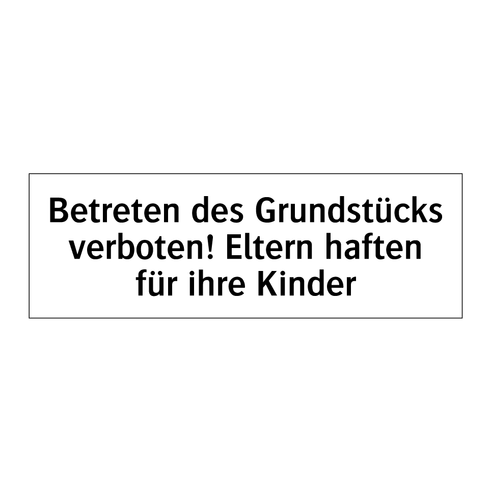 ALPERTEC Schild Betreten des Grundstücks verboten 20x30 cm kaufen