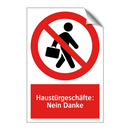 Haustürgeschäfte: Nein Danke