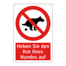 Heben Sie den Kot Ihres Hundes auf